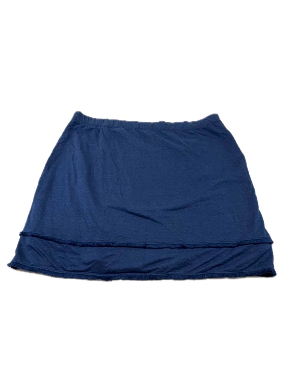 NWT Tribal Navy Sea Lined Pull-On Casual Skirt Size XL